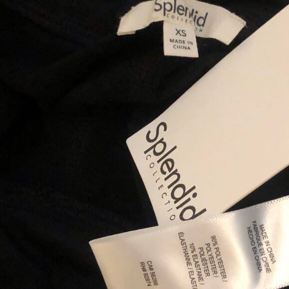 NWT SPLENDID Supersoft Drawstring Jersey Knit Pant Jogger Black XS - Picture 7 of 8